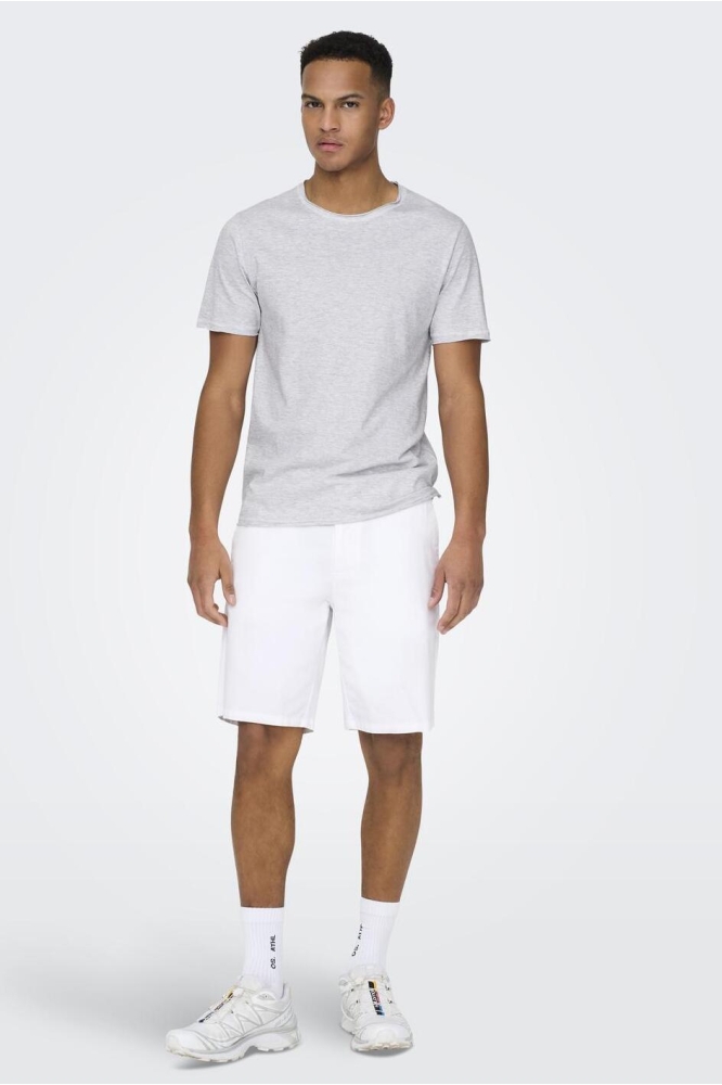 ONSMARK 0011 COTTON LINEN SHORTS NO 22024940 White
